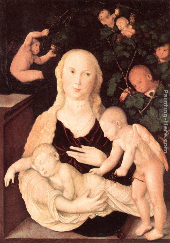 Virgin of the Vine Trellis painting - Hans Baldung Virgin of the Vine Trellis art painting